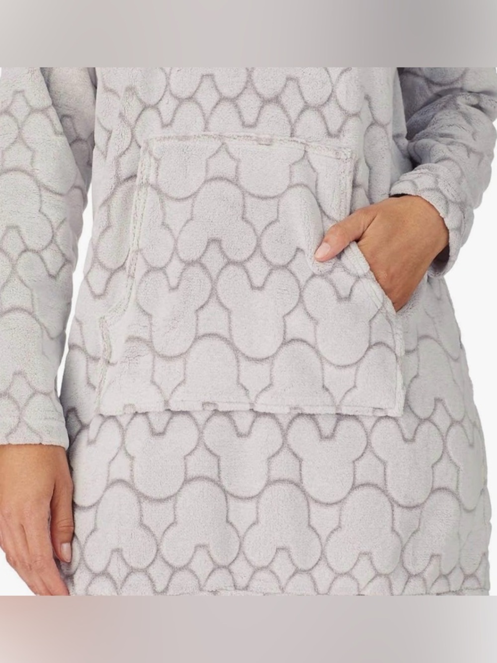 DISNEY Mickey Mouse Hoodie Dress | Fleece Lounge Disney Adult L - Picture 2 of 7